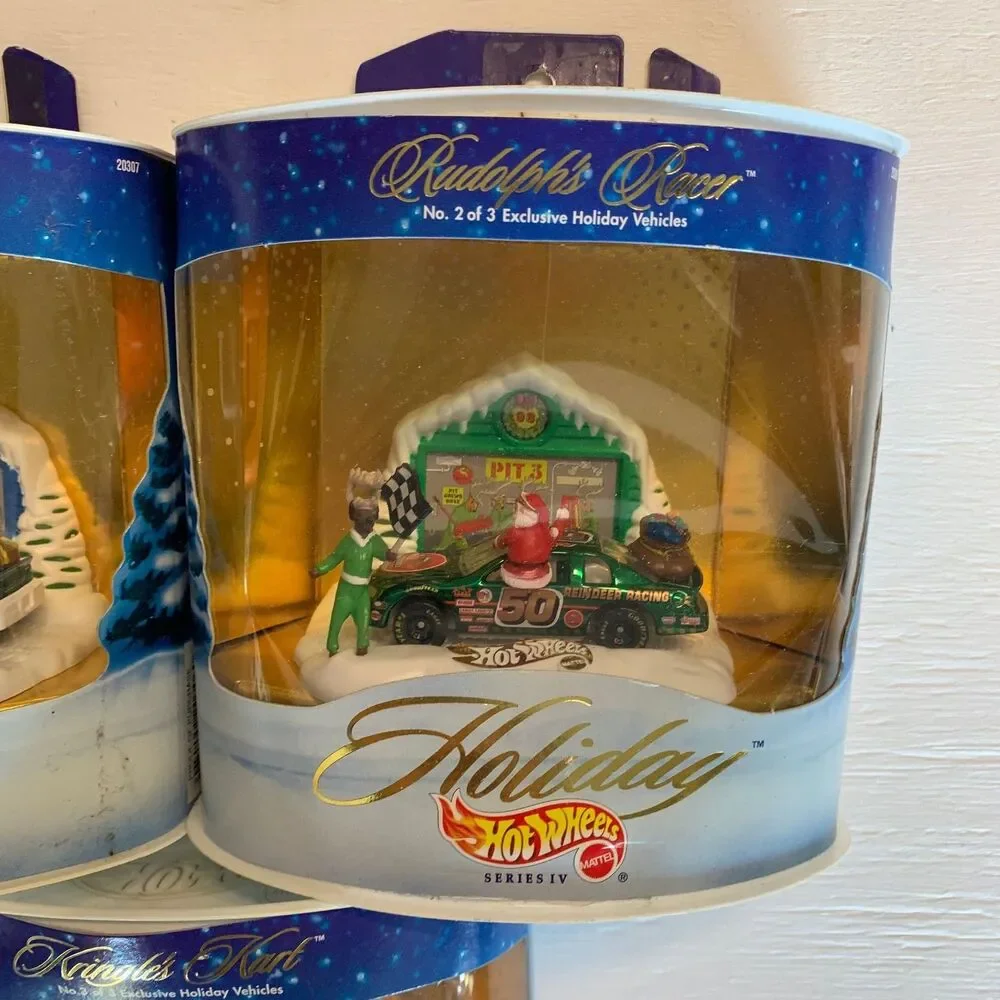 1998 Hot Wheels Holiday Series IV Kringle's Kart lot of 3 of 3